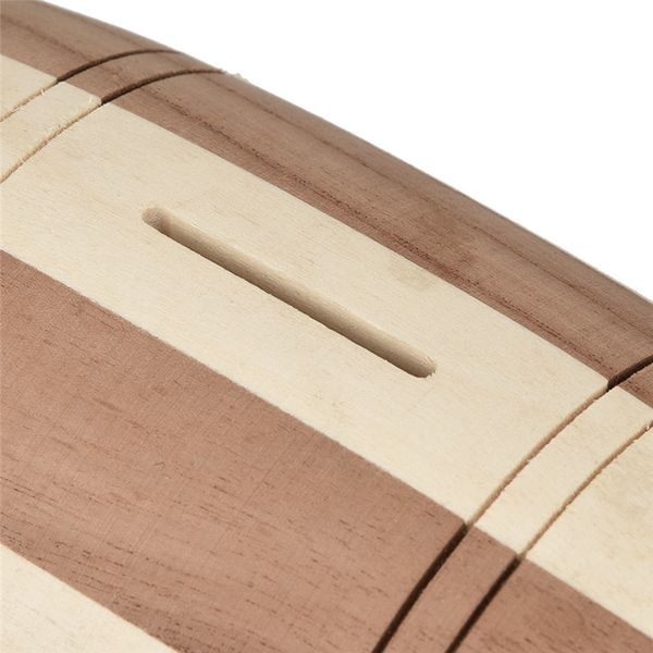 

wooden piggy bank safe money box savings wine barrel wood carving handmade essential dressing woody texture