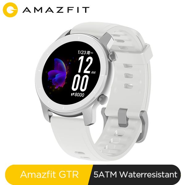 

На складе Global Version Новый Amazfit GTR 42мм Смарт Часы 5ATM SmartWatch 12days Батарея Music Control для Android