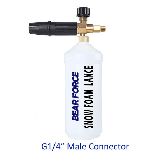 

foam nozzle/ snow foam lance cannon/ nozzle with g1/4 external fitting male adapter for high pressure washer