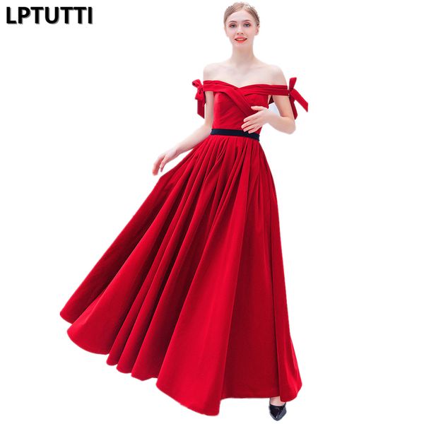 

lptutti new for women elegant date ceremony party prom gown formal gala events luxury long evening dresses, White;black