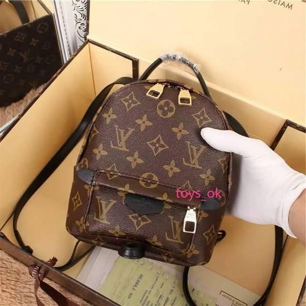 

m40019 petite malle fashion mini brown backpacks luggage shoulder bags handbags belt bag