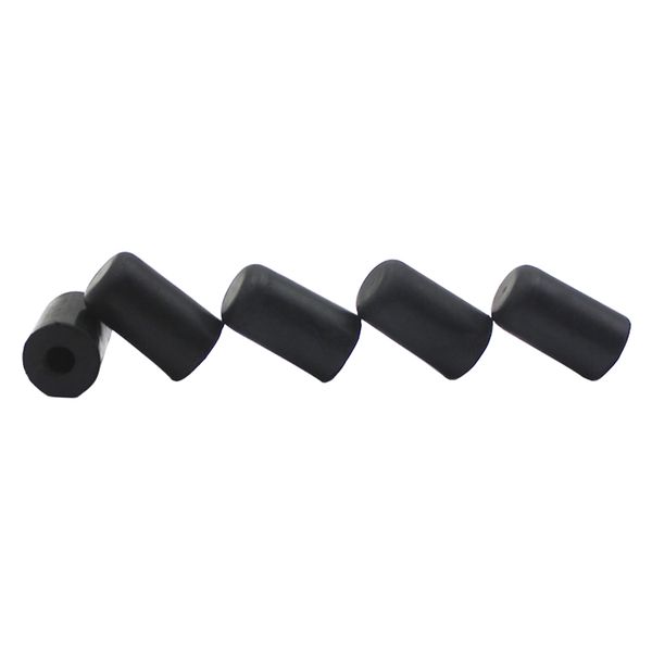 

black 5pcs endpin rubber tip cap protector for cello string instrument accs