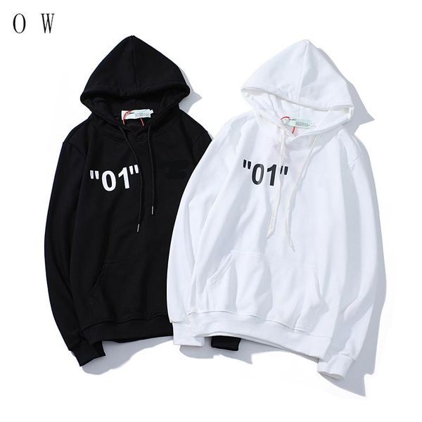 

2019 men hoodie off the the white cla ic no 01 pullover hip hop weater luxury new brand hoodie izem xxl