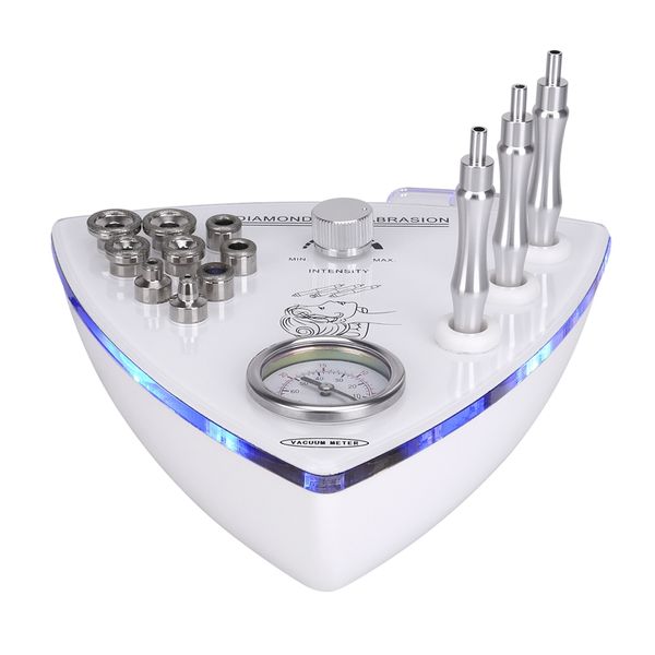 

portable face lifting skin peeling diamond microdermabrasion machine with 3pcs diamond wands 9pcs dermabrasion tips