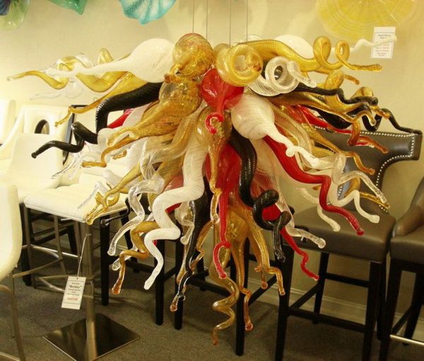 

multi colored murano glass chandeliers ceiling luxury mini bedroom glass indoor chandelier whirl shaped light pendant