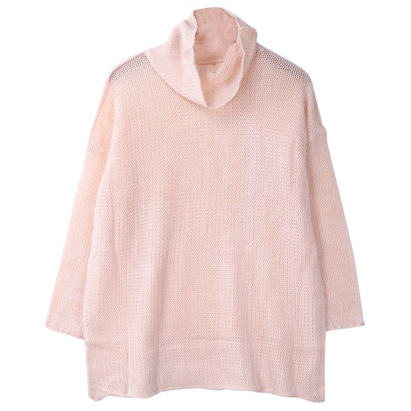 

canis sweater knitted loose sleeve pullover jumper outwear warm women girl cowl neck oversize, White;black