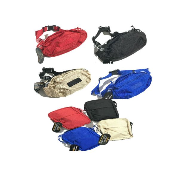 

designer waist bag black red 18ss 3m 44th fashion fanny pack fashion waist men canvas hip-hop belt bag men shoulder bag 3m