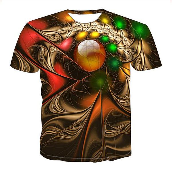 New Fashion Donna Uomo Psychedelic Divertente 3d Stampa T-shirt unisex T-shirt casual Hip Hop Summer Tops XB0103