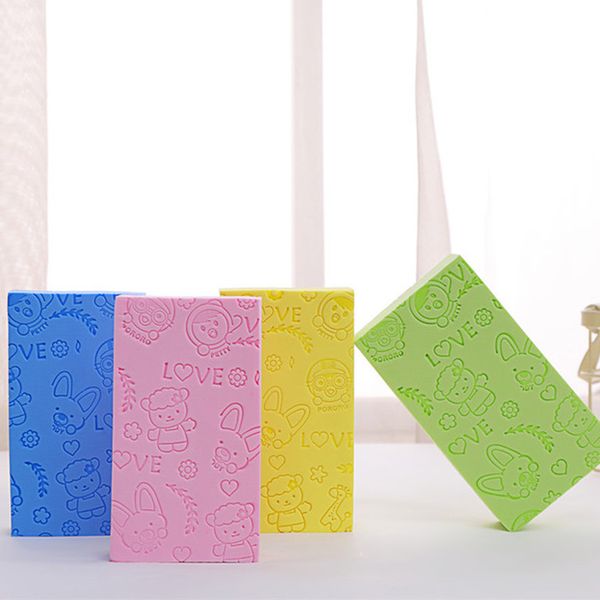

13*7*3cm printed bathing sponge bath artifact powerful remove mud decontamination bath body shower exfoliating sponge dh0652-1 t03