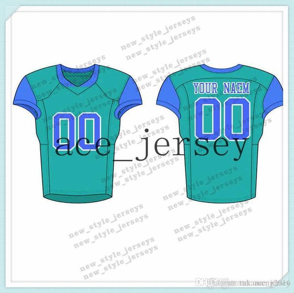 

113men 2019 youth football jerseys army green wine red embroidery logos stitched custom any name any number jerseys, Black;red