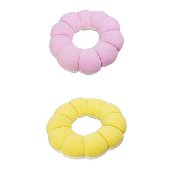 

2pcs creative donuts lovely sun flower shaped donut seat cushion