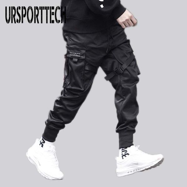 

Brand Men Multi-pocket Elastic Waist Design Harem Pant Men Streetwear Punk Hip Hop Casual Trousers Joggers Male Dancing Pants