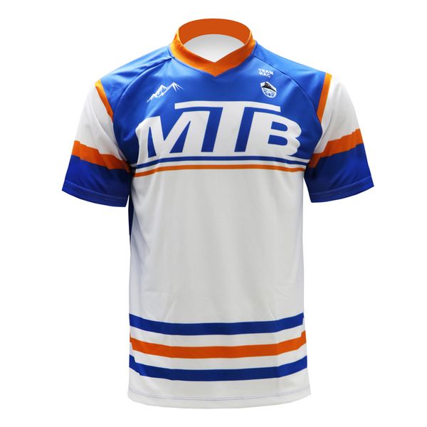 

cycling jersey quick dry breathable motorcross bicycle head t shirt mtb downhill wear short sleeves sublimated clothing, Black;red