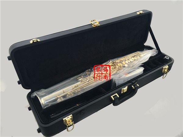 

new yanagisawa s-9930 b flat soprano saxophone silvering and gold key straight sax musical instruments professional level