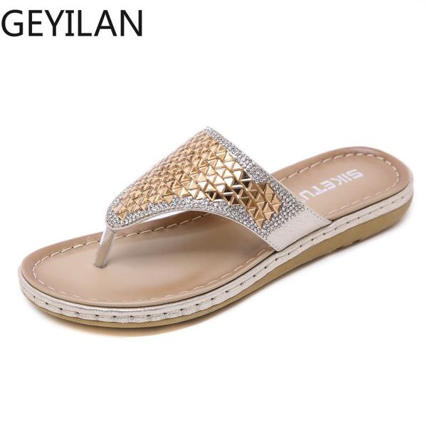 

limeike 2019 summer beach тапочки женщина платформа bling искусственный rhinestone creepers вьетнамка леди повседневных простые квартиры обу, Black