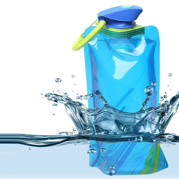 

0.7l folding large water bag outdoor car portable hiking household camping