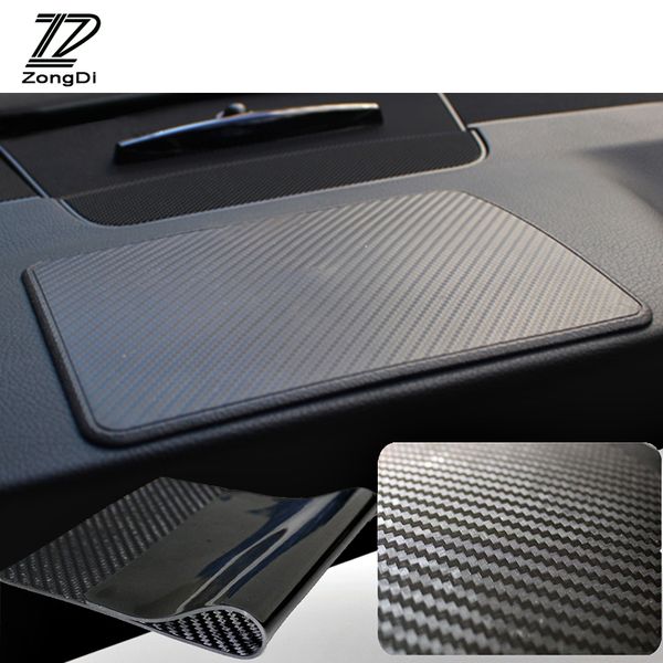 

zd 1x car pvc non-slip mat carbon fiber for focus 2 3 fiesta corolla avensis chery accessories