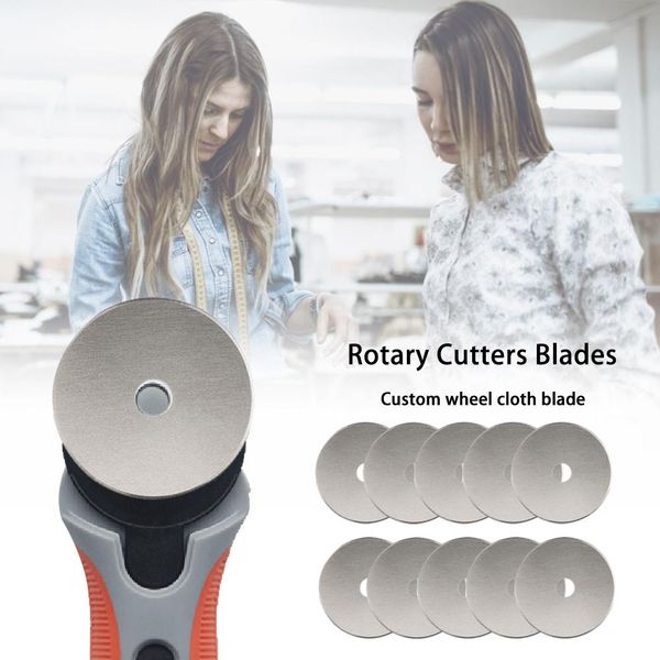 

10pcs replace blades for quilting scrapbooking sewing sharp and durable 45mm rotary cutter and trimmer refill blades for fiskars
