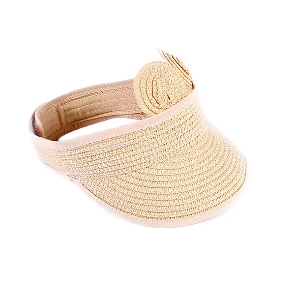 

summer new empty metal bow straw hat female big along anti-sip hat outdoor climbing travel anti-uv sun beach straw, Blue;gray