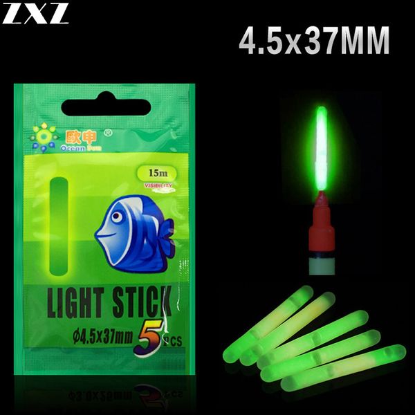 

50pcs night fishing luminous float fluorescent light stick rod tip bait alarm 4.5*37mm multi-color lightsdark glow sticks tools