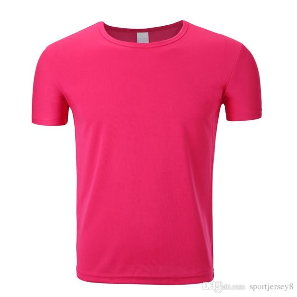 

trendy men's quick-drying round neck short-sleeved running short sleeve rose red t-shirt jh-003-082, Black