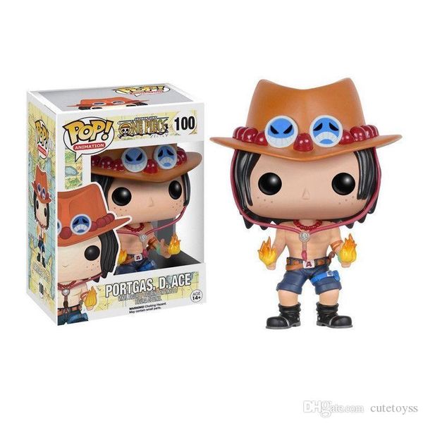 

good new gift funko pop anime: one piece portgas d.ace vinyl action figure with box #191 popular toy gify