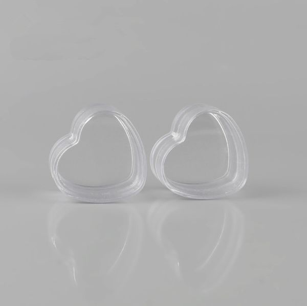 

4g heart bottle shape plastic jar small cream pot,mini cream jars dispaly case