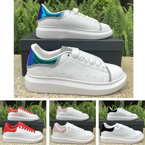 

мода роскошные мужские дизайнерские туфли 3 м светоотражающие тройной белый черный платформа женщины мужчины повседневная обувь плоские диза