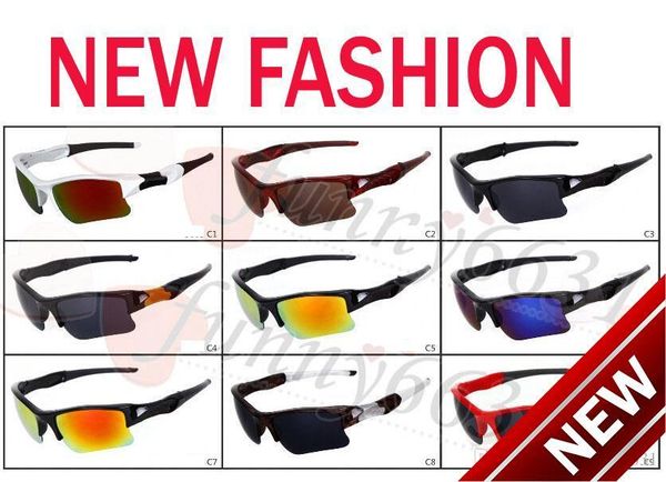 

summer brand new fashion men's bicycle glass sun glasses sports goggles driving sunglasses cycling 9colors good quality ing, White;black