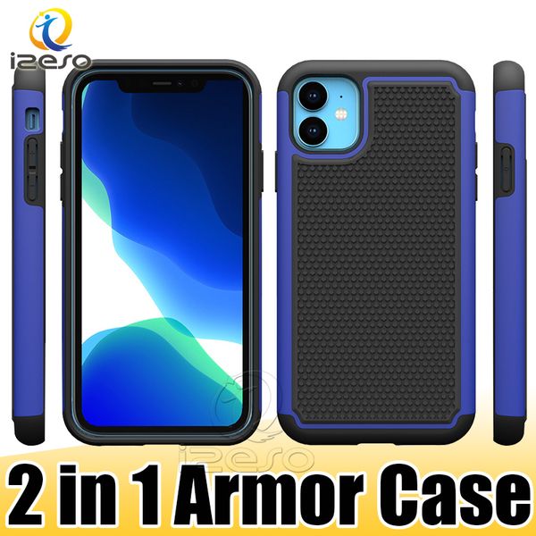 Anti-Rutsch-Roboter-Handyhüllen für iPhone 8 7 SE2 2in1 Rugged Armor Handy-Rückseitenhülle izeso