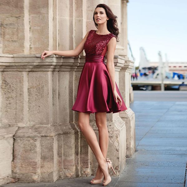 

verngo simple evening dress short formal dress party gown red stain prom dresses robe, White;black