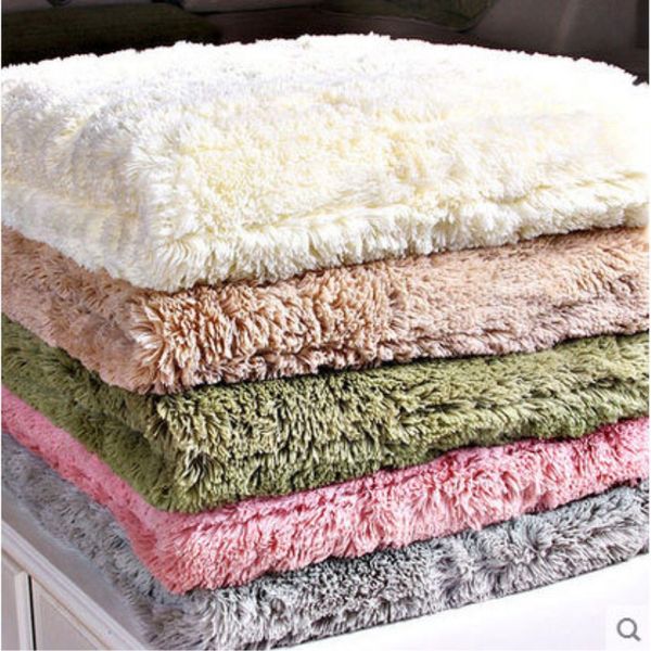

new plush sofa covers towel solid color soft couch cover slipcover seat for living room bay window pad l-shaped sofa decor