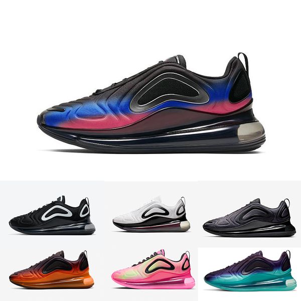 

new 720 running shoes triple black 720s cool grey metallic silver black and white multicolor white shoes mens women sneakers size 36-45