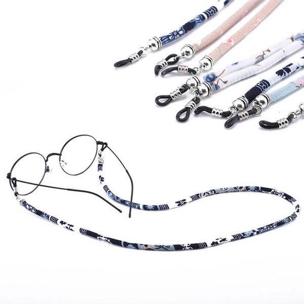 

glasses chain eyeglass rope sunglasses cord cotton neck string retainer strap eyewear lanyard holder, Silver