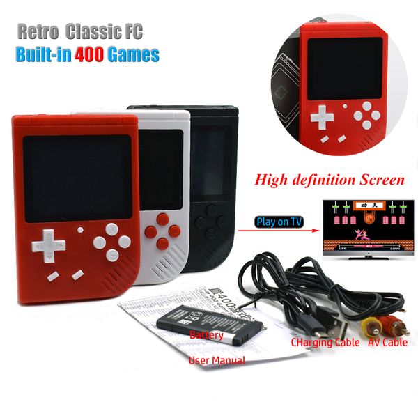 

Hdmi up 400 in 1 game box con ole handheld game pad with retail box tv out gift