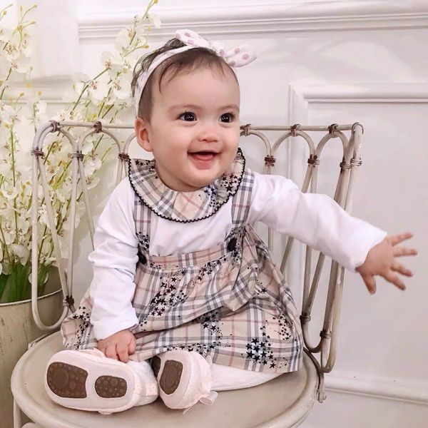 

0-24м новорожденный платье ребёнков romper + tops легкий костюм с шортами цветов юбка установить платье одежда, Blue