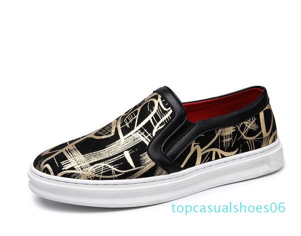 

summer large size mens designer shoes cotton fabric printing casual men loafer shoes ing, Black