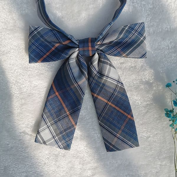 

painted empty room/snow stay month tie bow tie spot short handle long handle double-layer jk uniforms plaid purple color bottom orange, Black;gray