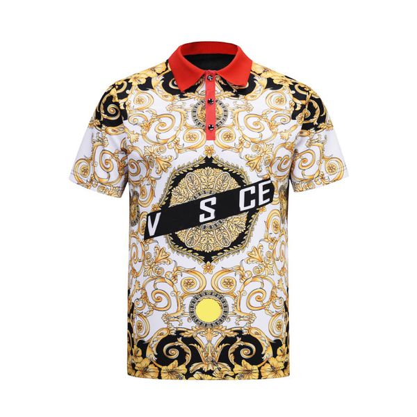 

Fa hion de igner men polo hirt t hirt hort leeved medu a polo t hirt embroidery letter men polo 3xl