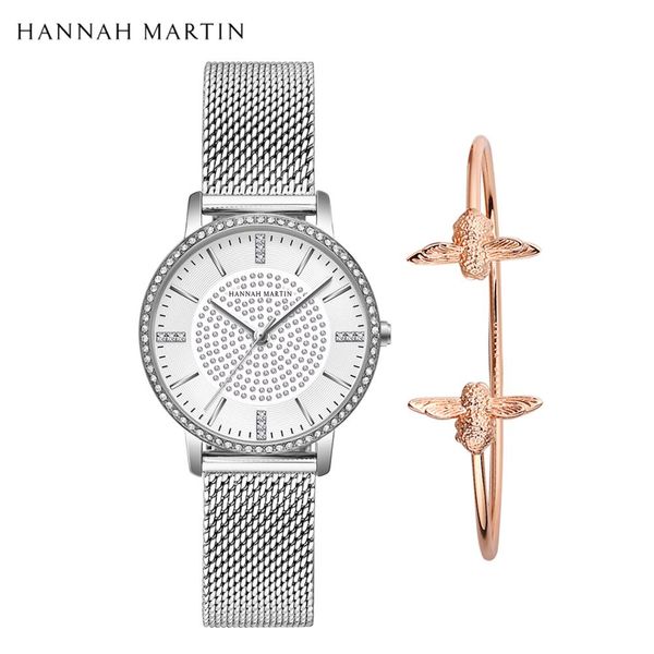 

watch brand women japan fashion diamond mesh band a set bracelet luxury ladies women wrist watches one generation, Slivery;brown