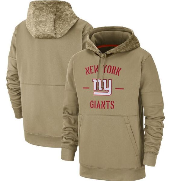 

2020 tan men womens youth giant hoodies new york sweatshirt salute to service sideline therma performance pullover hoodietan, Blue;black