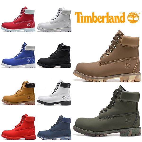 

timberland boots for men women designer winter boot military blue triple black red fashion mens trainer hiking outdoor shoes sneaker