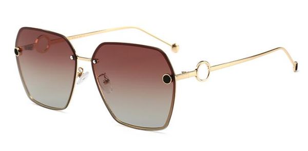 

wholesale-2018 new fashion semi rimless polarized sunglasses men women brand designer half frame sun glasses classic oculos de sol uv400, White;black