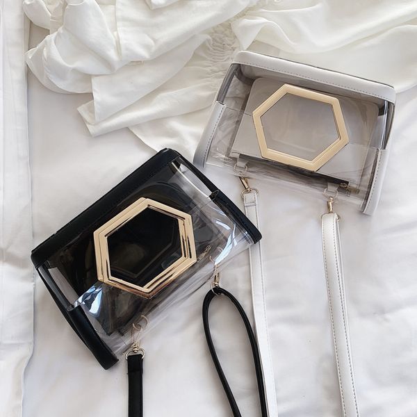 

transparent bag women's new messenger bag shoulder fashion handbag