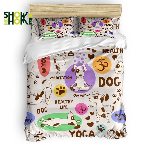 

showhome duvet cover set spotted dog duvet cover 4 piece bedding set
