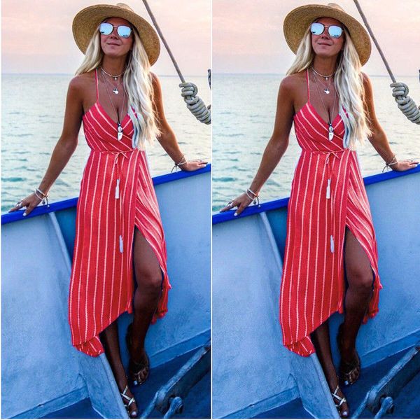 

woman clothing summer dresses women dress boho v neck casual party long maxi dress sundress fashion sleeveless dresses v neck vestidos, Black;gray