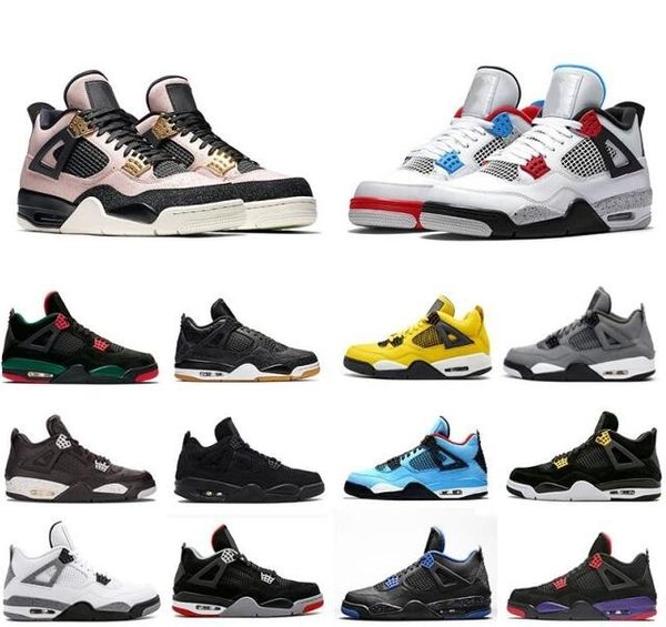 

4 silt red 4s what the men basketball shoes women wings white cement bred cool grey royalty mens sports sneakers 5.5-13
