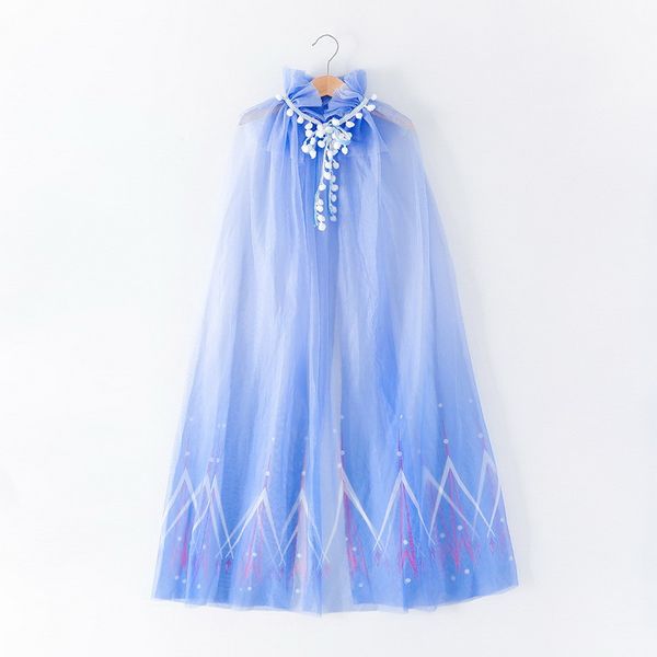 

опова пѬодажа 2020 girl's mesh cape иний кѬаонй длиннй пла пѬине ллођин мђл, Blue;gray