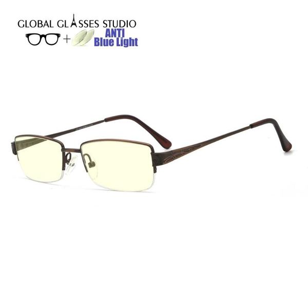 

new anti blue light blocking metal glasses optical glasses computer me1005-c1, White;black