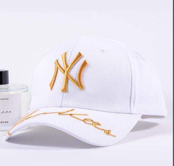 

on popular wholesale 100%cotton baseball caps letters men women classic design 2019 logo hat snapback casquette dad hats, Blue;gray